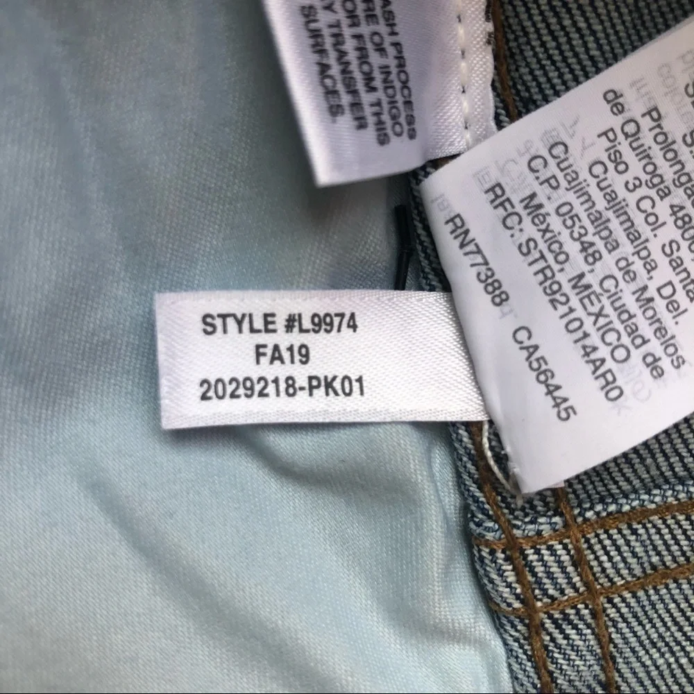 Madewell Stretch Denim Straight Mini Skirt Size 24